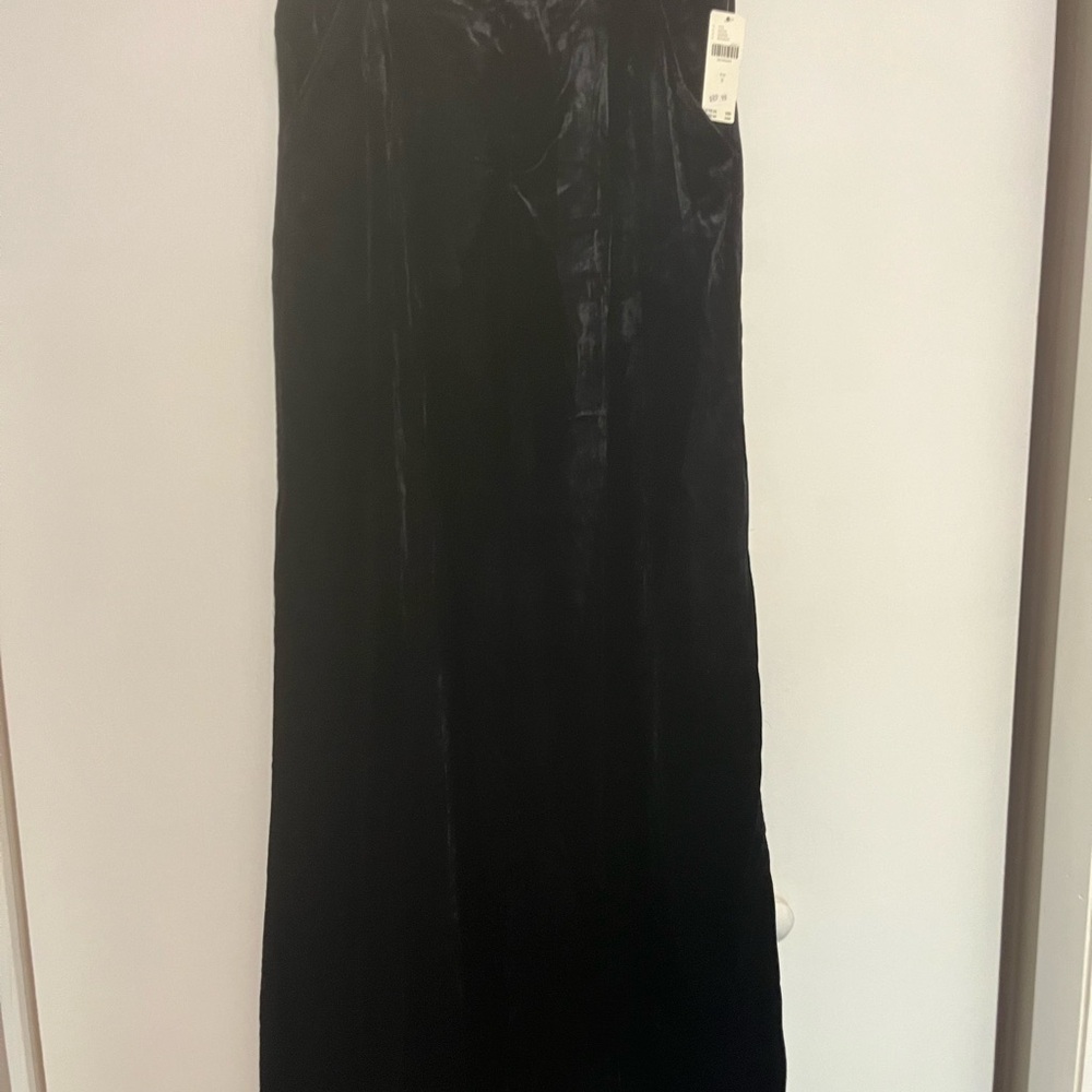 Anthropologie Black Velvet Pants